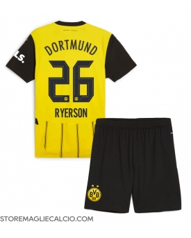 Borussia Dortmund Julian Ryerson #26 Maglia Gara Casa Repliche 2024-25 Bambino Maniche Corte